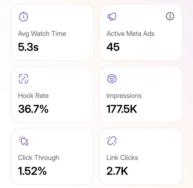 Meta performance analytics
